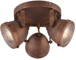 Candellux FRODO LAMPA SUFITOWA PLAFON 3X40W GU10 RDZAWY