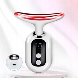 MASAŻER TWARZY I SZYI MASAŻER 4W1 Z 3 TRYBAMI LED WIBRACJAMI ŁADOWANIE USB