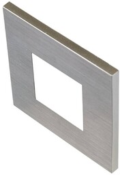 Hera Oprawa wpuszczana ścienna LED Wall F, szara, 0,9 W, 7,5 x cm F, aluminiowy / szary / cynkowy, przedpokój, metal, nowoczesny