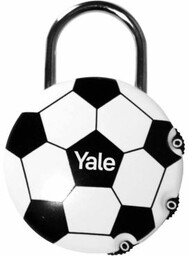 Kłódka piłka na szyfr Yale Y-FOOTBALL w kształcie piłki