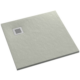 Schedpol Kalait Cement Stone brodzik kwadratowy + syfon 100x100cm 3.3102/CT/ST-M2