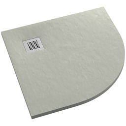 Schedpol Kalait Cement Stone brodzik półokrągły + syfon 90x90cm 3.3104/CT/ST-M2