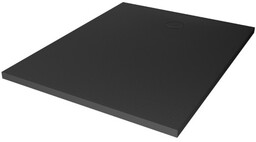 New Trendy Nex Shade brodzik konglomeratowy prostokątny 90x80x3,5 cm antracyt B-0503