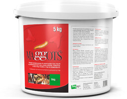 Maggots 5kg. Preparat na larwy much. Środek na muchy do chlewni, obory.