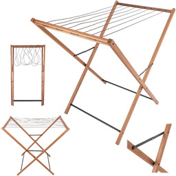 Suszarka drewniana na pranie stojąca Ferrara 96 x 59 cm