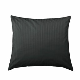 Spod Igły I Nitki Poszewka hotelowa 70x80 Adamaszkowa czarna w paski 1 cm na zamek I24