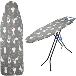 Pokrowiec na deskę do prasowania 130x45cm naciągany Viseu koty