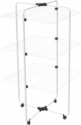 Vileda Adapto 3 3-poziomowa suszarka wieżowa regulowany przegub łatwy do przenoszenia do użytku wewnątrz i na zewnątrz składany