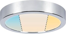 Paulmann 78925 lampa sufitowa LED panel Aviar IP44 okrągła 220mm biały chrom przełącznik w zestawie 1x13 Watt panel świetlny tworzywo sztuczne 2700 K