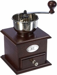 Peugeot Ręczny młynek do kawy Brésil z regulowanym młynkiem, wysokość: 21 cm, drewno/stal, brązowy, 19401765
