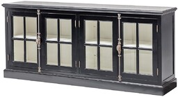 Komoda Josephine Black 190cm, 190 x 45 x 85 cm
