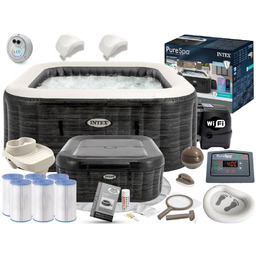 Zestaw Premium Dmuchane Ogrodowe Spa PureSpa Greystone Deluxe Intex 28452