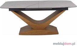 Stół DOLCE CERAMIC Signal 95x180-240, Dąb + Biały