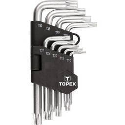TOPEX Zestaw kluczy sześciokątnych 35D960 T10 - T50 (9 elementów) Zyskaj
