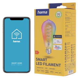 HAMA Inteligentna żarówka 176643 E27 4.9W Matter