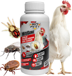 Środek na ptaszyńca kurzego, piórojady, obrzeżki, muchy w kurniku, gołębniku Mite Gone No Pest 1l
