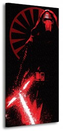 Obraz Star Wars Episode VII Kylo Ren Paint Obrazy na płótnie 50x100 cm