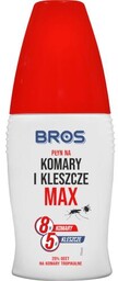 BROS Płyn na komary i kleszcze MAX, 50ml