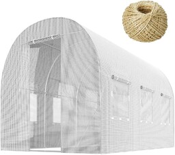 Tunel ogrodowy 2x3,5m 7m2 biały Plonos