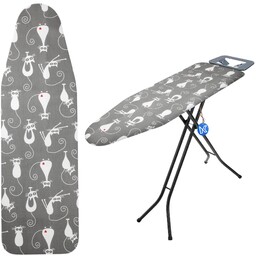 Pokrowiec na deskę do prasowania 132x48cm naciągany Tena koty