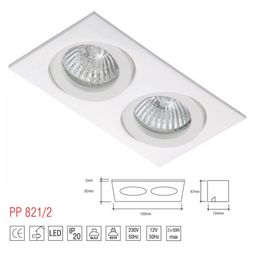 LM 848 WH OPRAWA HALOGENOWA HERMETYCZNA IP65