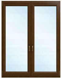 Okno 1735 x 2095 Drzwi Tarasowe Balkonowe Orzech Dwuskrzydłowe