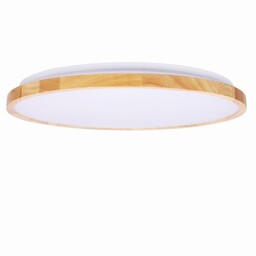 Candellux LAMPA SUFITOWA GANDAVA PLAFON 36W LED BIAŁO DREWNIANY 4000K