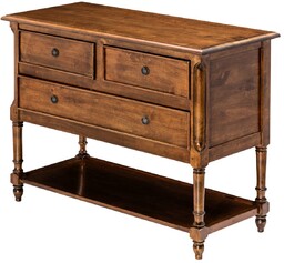 Komoda Charlie 3 szuflady, brown, 100 x 45 x 76 cm