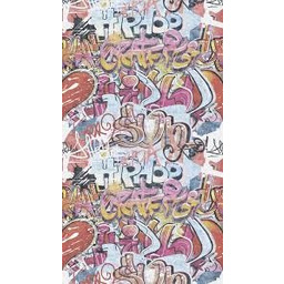 Tapeta Graffiti -młodzieżowa Grafika Czerwona Stret Art Panel Dziecko
