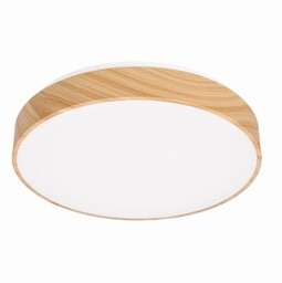 Candellux FIGARO lampa sufitowa plafon drew. 24W LED 3000/4500/6000K 38cm kl. biały, pilot