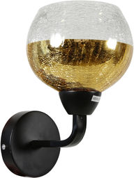 Candellux CROMINA 21-57242 kinkiet lampa ścienna czarny złoty 1X60W E27