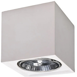 Lumes Biały minimalistyczny plafon z ceramiki W3-G55