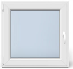 Okno PCV Plastikowe Typowe 2 Szybowe Białe 865 x 835