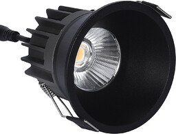 Oprawa wpuszczana łazienkowa czarna IP44 6W 3000K 1383 - Decorativi