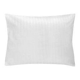 Darymex Poszewka hotelowa 70x80 biała adamaszkowa na zakładkę paski 1 cm