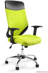 Fotel biurowy MOBI PLUS Unique Czarno-limonkowy