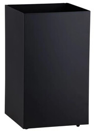 Kosz na śmieci 60 litrów podblatowy na kółkach Merida Stella Black Line, stal kolor czarny