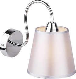 Candellux LUK 21-70739 kinkiet lampa ścienna abażur 1x40W E14 chrom 15cm