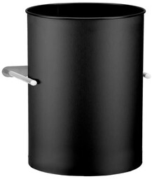 Kosz na śmieci 30 litrów podblatowy regulowany Merida STELLA Black Line, stal kolor czarny