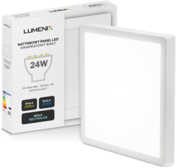 PANEL LED NATYNKOWY PLAFON 30cm kwadrat 24W biały