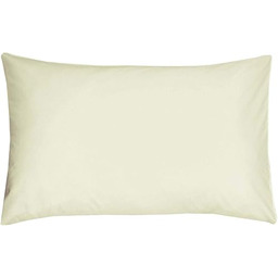 Sleepdown 2 x poszewki na poduszki bawełna gospodyni domowa sypialnia para zestaw poszewek na poduszki 48 cm x 74 cm poszewka na poduszkę pościel - kość słoniowa