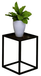 Elior Czarny metalowy kwietnik w stylu loft W5-B27