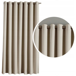 Zasłona zaciemniająca Blackout 200x250 wys. grube zasłony kolor Kremowy