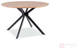 Stół ASTER Signal ø120, Dąb + czarny
