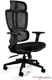 Fotel ergonomiczny DEAL Unique siatka/tkanina z wysuwem siedziska