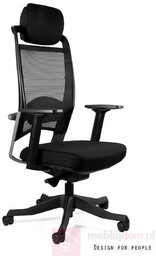 Fotel ergonomiczny FULKRUM Unique Tkanina Czarny, bl418 Black