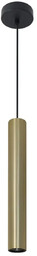 Polux Wisząca lampa podłużna Lungomare 326140 nad stół tuba złota czarna