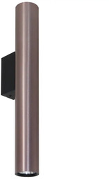 Polux Metalowa lampa ścienna Lungomare 326119 podłużna tuba szara czarna