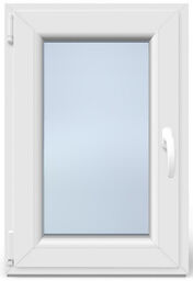 Okno PCV Plastikowe Typowe 2 Szybowe Białe 565 x 835