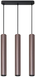 Polux Lampa wisząca potrójna do jadalni Lungomare 326157 metalowa szara czarna